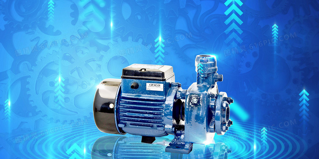 藍(lán)色科技工業(yè)機(jī)械產(chǎn)品攝影合成背景